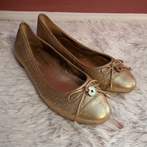 BCBGeneration Gold Flats